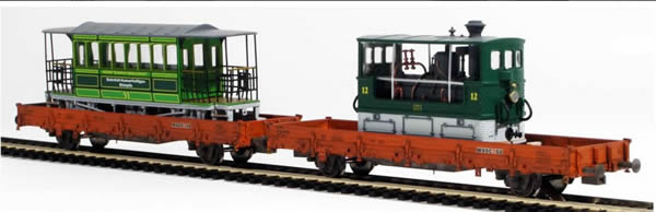 REI Models 671341 - Swiss Berner Steam Tram Transport Set